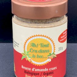 beurre d'amandes crues, votre panier , maturin.ca, épiceries, épicerie en ligne, fine, bio, commande en ligne, livraison à domicile, alimentation, producteur, consommateur, quebec, canada