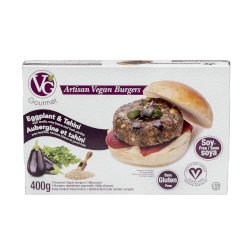 Burgers végétaliens Aubergines et Tahini