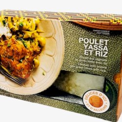 Le poulet Yassa et riz