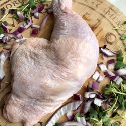 2 cuisse de poulet de grain surgelée