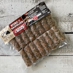 Saucisse porc et sanglier sans boyau conservé