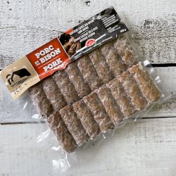 saucisse porc et bison sans boyau conservé, votre panier , maturin.ca, épiceries, épicerie en ligne, fine, bio, commande en ligne, livraison à domicile, alimentation, producteur, consommateur, quebec, canada