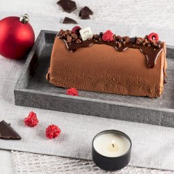 bûche: chocolat et framboise, votre panier , maturin.ca, épiceries, épicerie en ligne, fine, bio, commande en ligne, livraison à domicile, alimentation, producteur, consommateur, quebec, canada
