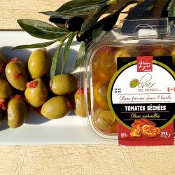 duo-ensemble d'olives farcies à la main: tomates séchées et fromage feta, votre panier , maturin.ca, épiceries, épicerie en ligne, fine, bio, commande en ligne, livraison à domicile, alimentation, producteur, consommateur, quebec, canada