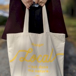 Sac fourre-tout «Manger local c’est dans ma nature»