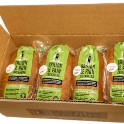 grillon le pain crickbread caisse de 4 unités, votre panier , maturin.ca, épiceries, épicerie en ligne, fine, bio, commande en ligne, livraison à domicile, alimentation, producteur, consommateur, quebec, canada