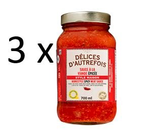 sauce à la viande épicée (3 x 700 ml), délices d'autrefois , délices d'autrefois par aliments sibon foods | maturin.ca, maturin, épicerie en ligne, commande en ligne, livraison à domicile, alimentation, producteur, quebec, canada