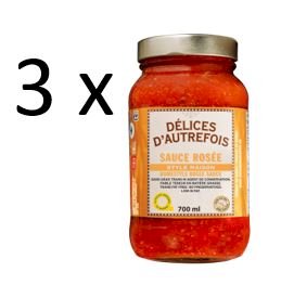 sauce rosée ( 3 x 700 ml), délices d'autrefois , délices d'autrefois par aliments sibon foods | maturin.ca, maturin, épicerie en ligne, commande en ligne, livraison à domicile, alimentation, producteur, quebec, canada