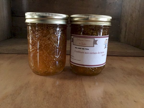 confiture de cerise de terre, , délices et saveurs du jardin | maturin.ca, maturin, épicerie en ligne, commande en ligne, livraison à domicile, alimentation, producteur, quebec, canada