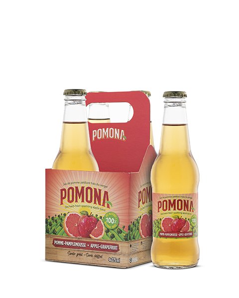 jus de pomme pétillant - pomme pamplemousse, pomona , vergers petch orchards | maturin.ca, maturin, épicerie en ligne, commande en ligne, livraison à domicile, alimentation, producteur, quebec, canada