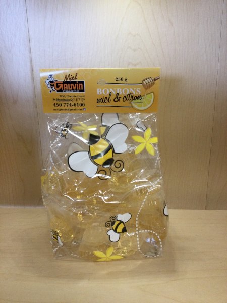 bonbons au miel citron, , miel gauvin inc | maturin.ca, maturin, épicerie en ligne, commande en ligne, livraison à domicile, alimentation, producteur, quebec, canada