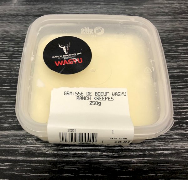 graisse de boeuf wagyu, wagyu , ranch kreepes inc | maturin.ca, maturin, épicerie en ligne, commande en ligne, livraison à domicile, alimentation, producteur, quebec, canada
