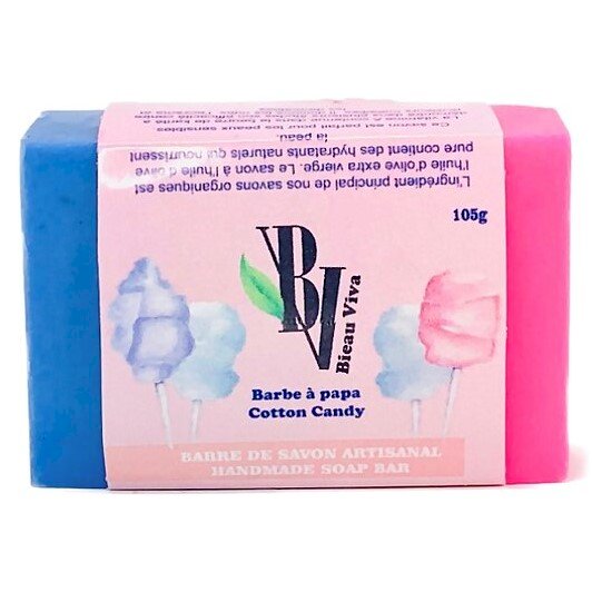 savon en barre barbe à papa, bieau viva , héloïse laboratoire inc. | maturin.ca, maturin, épicerie en ligne, commande en ligne, livraison à domicile, alimentation, producteur, quebec, canada