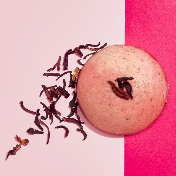 exfoliant visage solide à l'hibiscus, , rosecitron | maturin.ca, maturin, épicerie en ligne, commande en ligne, livraison à domicile, alimentation, producteur, quebec, canada