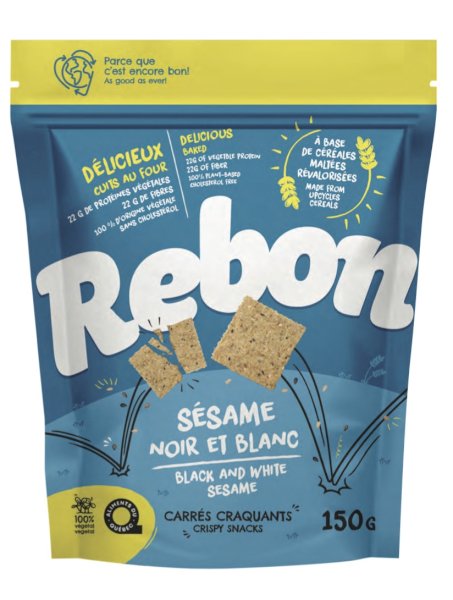 craquelins sésame noir et blanc, rebon , rebon | maturin.ca, maturin, épicerie en ligne, commande en ligne, livraison à domicile, alimentation, producteur, quebec, canada