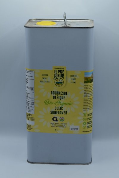 huile de tournesol format 5 litres, le pré rieur , le pré rieur | maturin.ca, maturin, épicerie en ligne, commande en ligne, livraison à domicile, alimentation, producteur, quebec, canada