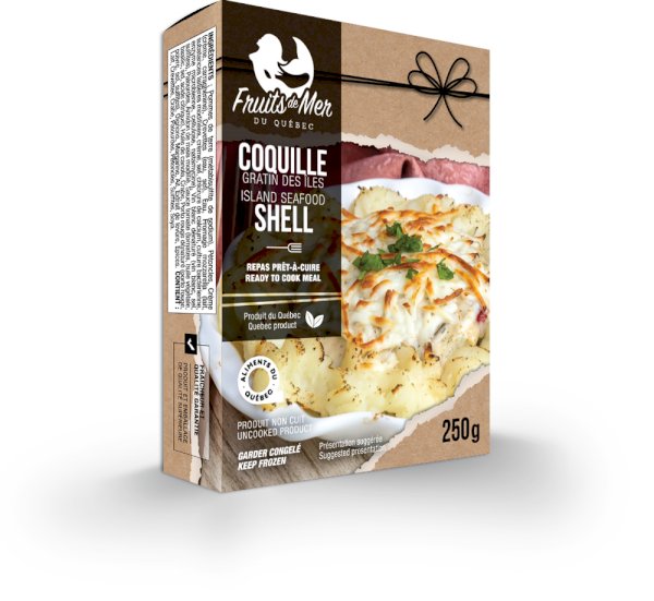 coquille gratin des iles, , fruits de mer du québec | maturin.ca, maturin, épicerie en ligne, commande en ligne, livraison à domicile, alimentation, producteur, quebec, canada