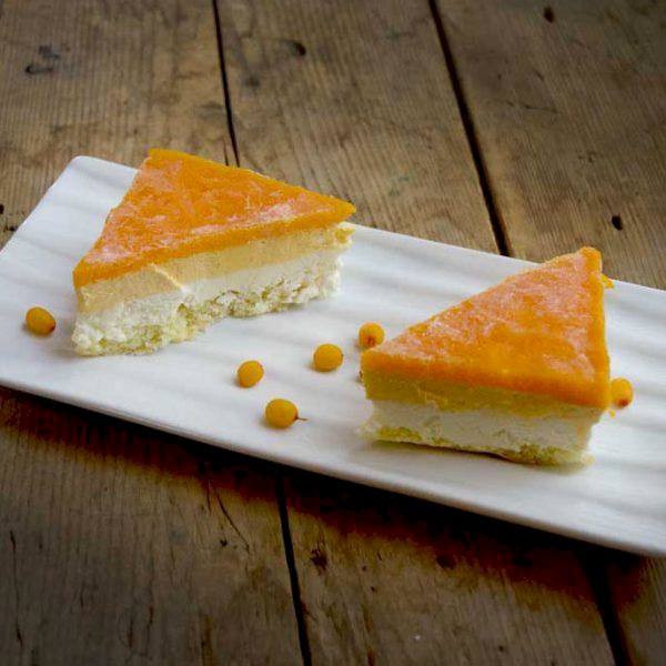 gâteau mousse à l'argousier, verger l'argousière , verger l'argousière | maturin.ca, maturin, épicerie en ligne, commande en ligne, livraison à domicile, alimentation, producteur, quebec, canada