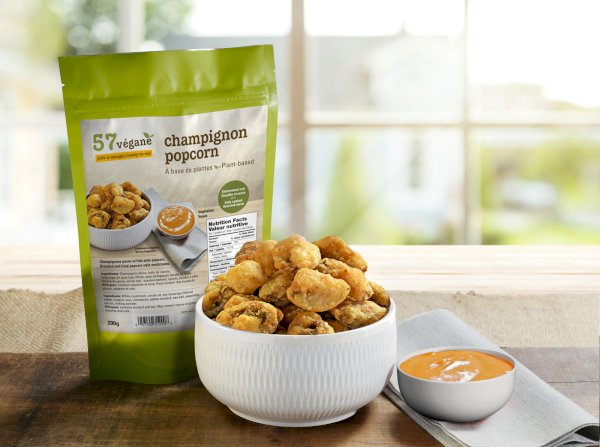 champignons style popcorn, 57vegane , 57vegane | maturin.ca, maturin, épicerie en ligne, commande en ligne, livraison à domicile, alimentation, producteur, quebec, canada
