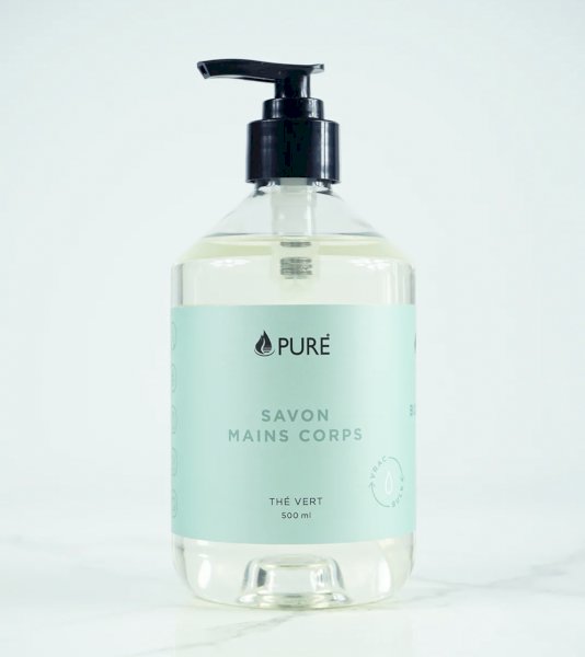 savon nettoyant hydratant mains et corps - thé vert, thé vert , pure | maturin.ca, maturin, épicerie en ligne, commande en ligne, livraison à domicile, alimentation, producteur, quebec, canada