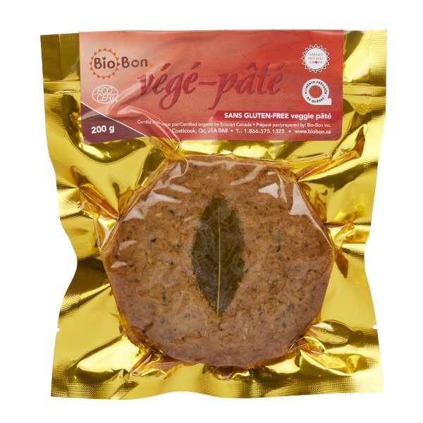 végé-pâté sans gluten 200g, , bio-bon inc. | maturin.ca, maturin, épicerie en ligne, commande en ligne, livraison à domicile, alimentation, producteur, quebec, canada