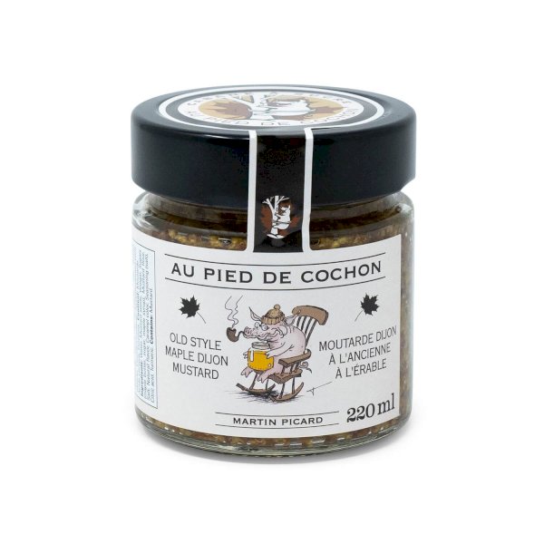 moutarde dijon à l'ancienne à l'érable, pied de cochon , au pied de cochon | maturin.ca, maturin, épicerie en ligne, commande en ligne, livraison à domicile, alimentation, producteur, quebec, canada