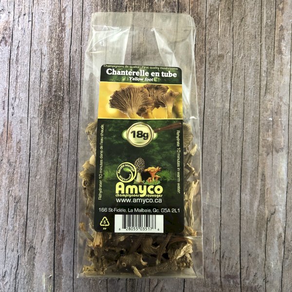 chanterelle en tube, amyco , champignons amyco wild foods | maturin.ca, maturin, épicerie en ligne, commande en ligne, livraison à domicile, alimentation, producteur, quebec, canada