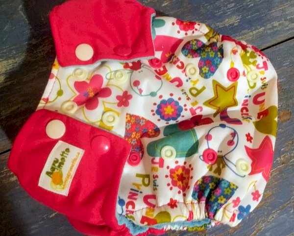 couche lavable agrumette à poche avec insert (fille), agrumette , agrumette produits lavables | maturin.ca, maturin, épicerie en ligne, commande en ligne, livraison à domicile, alimentation, producteur, quebec, canada