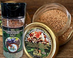 sel aux champignons sauvages, amyco , champignons amyco wild foods | maturin.ca, maturin, épicerie en ligne, commande en ligne, livraison à domicile, alimentation, producteur, quebec, canada