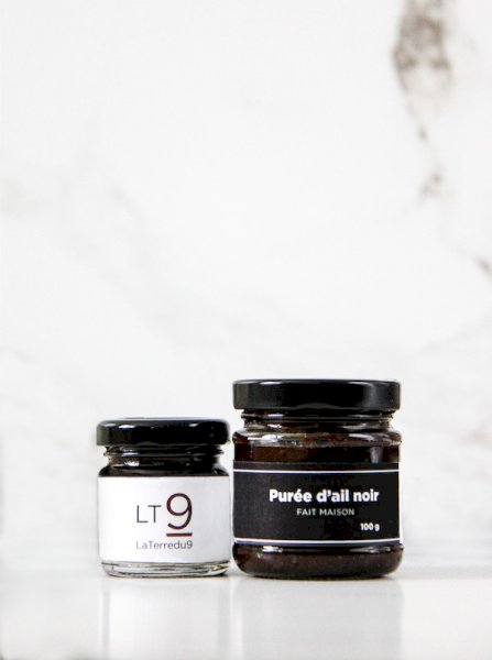 purée d'ail noir (100 g), produit fait maison , la terre du 9 | maturin.ca, maturin, épicerie en ligne, commande en ligne, livraison à domicile, alimentation, producteur, quebec, canada