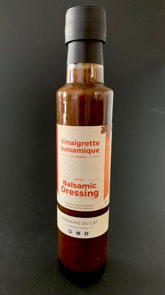 vinaigrette balsamique à l'érable, 250 ml , domaine du cap | maturin.ca, maturin, épicerie en ligne, commande en ligne, livraison à domicile, alimentation, producteur, quebec, canada