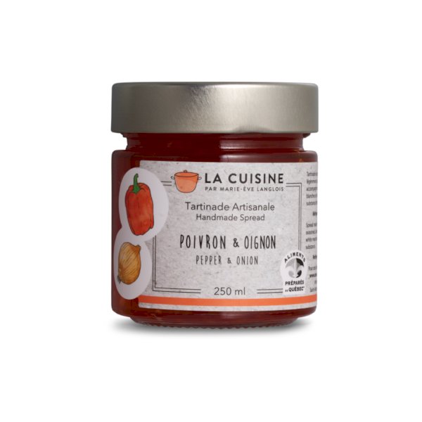 tartinade poivron et oignon, , la cuisine par marie-eve langlois | maturin.ca, maturin, épicerie en ligne, commande en ligne, livraison à domicile, alimentation, producteur, quebec, canada